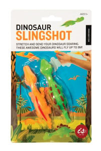 A packet containing a dinosaur slingshot