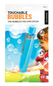 A packet of touchable bubbles
