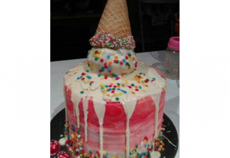 icecream cone birthday cake
