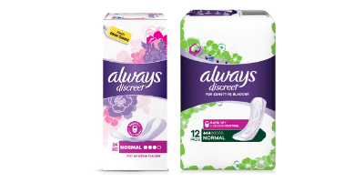 Image of Always Discreet Pads and Liners Always Discreet Review