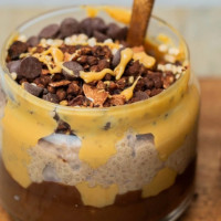 Chocolate Peanut Butter Mousse Pudding