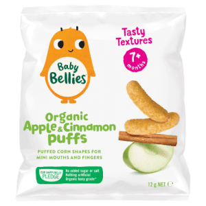 image of Baby Bellies Organic Apple & Cinnamon Puffs