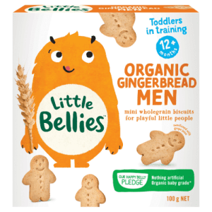 image of little bellies organic gingerbread men