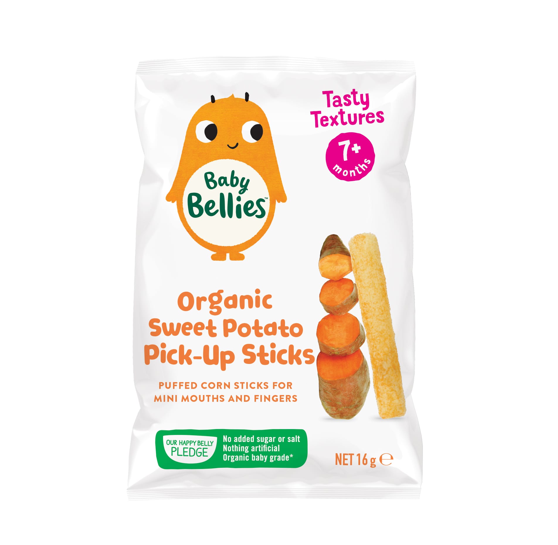 image of Baby Bellies Organic Sweet Potato Pick Up Sticks
