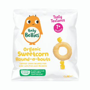 image of Baby Bellies Organic Sweetcorn Round-a-bouts