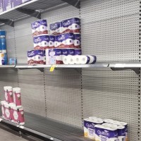 Supermarket Shelves Stripped Bare As Panic Buying Sets In
