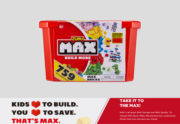 WIN 1 of 3 MAX Build Prize Packs!