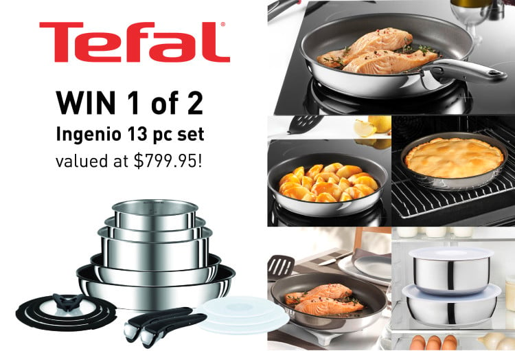 WIN 1 of 2 Ingenio 13 piece cookware sets from Tefal