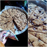 Chocolate Chip Cookie Pizza