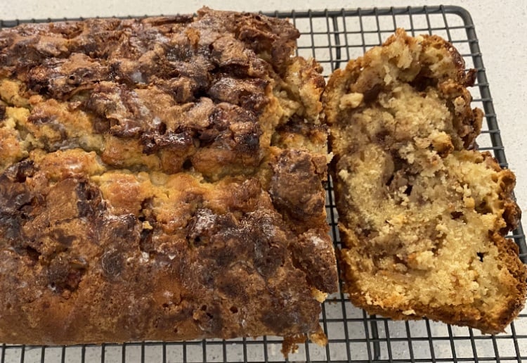 The Best Ever Apple Fritter Bread