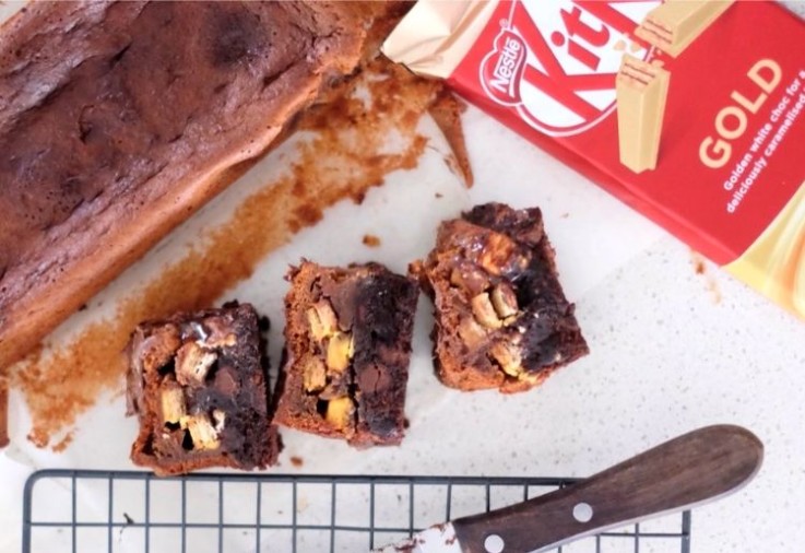 KitKat Gold Brownie Recipe