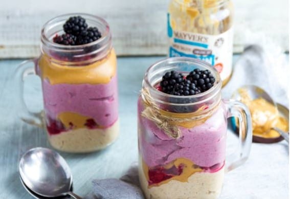 Peanut Butter, Raspberry and Chia Puddings