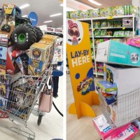 Crowds And Overflowing Trolleys For The First In-Store Day Of Big W's Toy Mania Sale