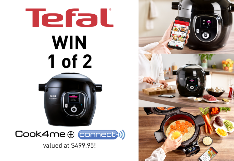 WIN 1 of 2 Tefal Cook4Me+ Connect Multicookers!