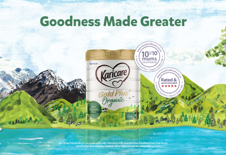 karicare gold plus+ organic toddler milk new zealand mums review with dinkus