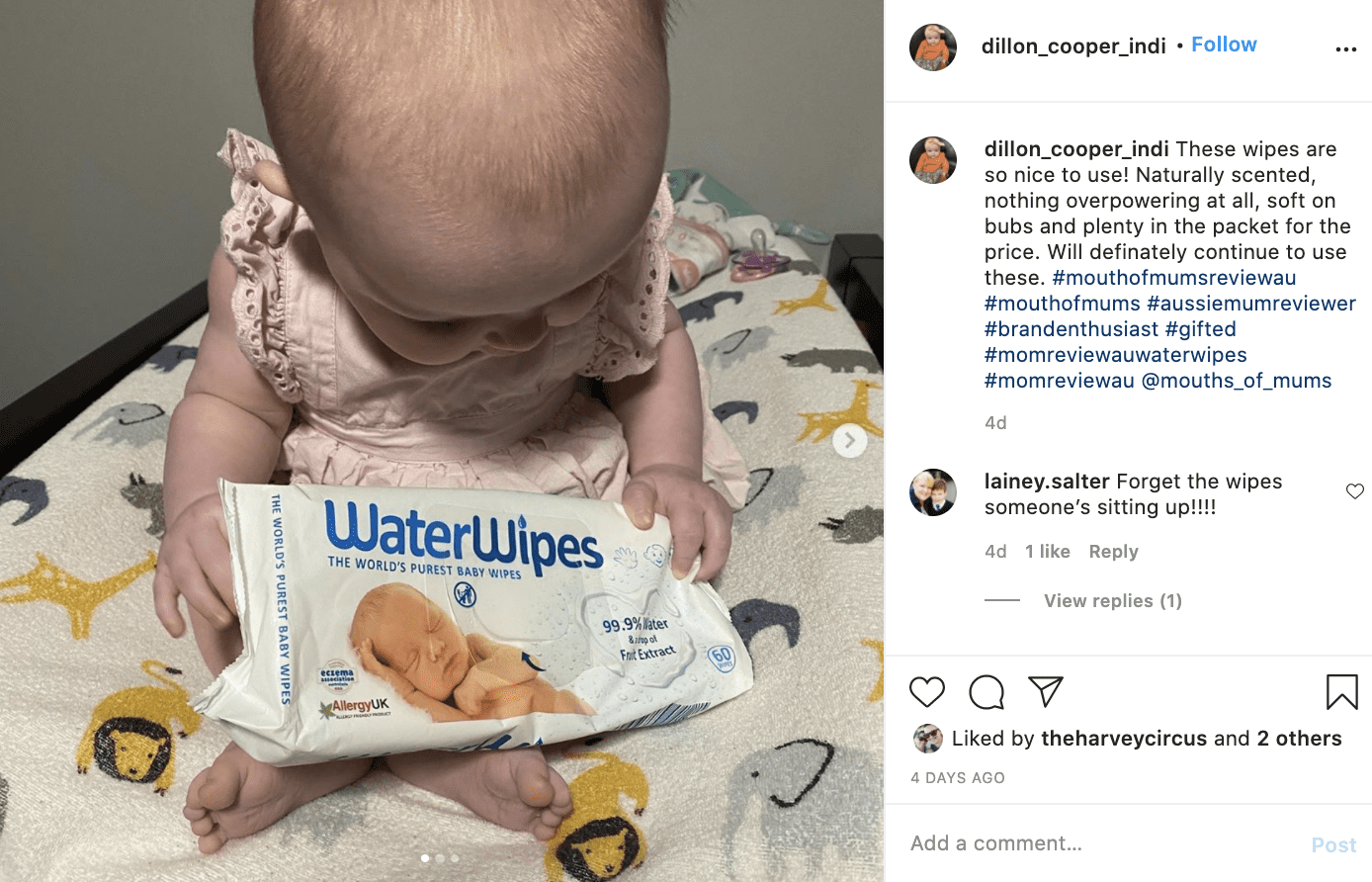 WaterWipes Product Review