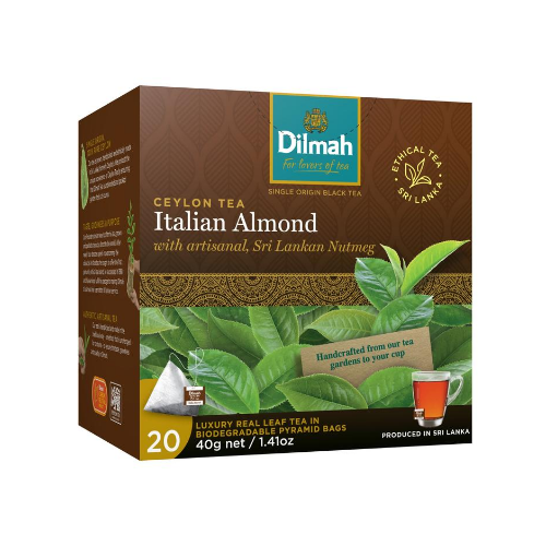 Image of Dilmah REAL LEAF Tea Bags Italian Almond