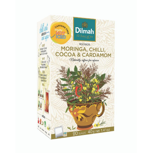 Image of Dilmah Rooibos Moringa, Chilli, Cocoa & Cardamom Infusions Tea Bags