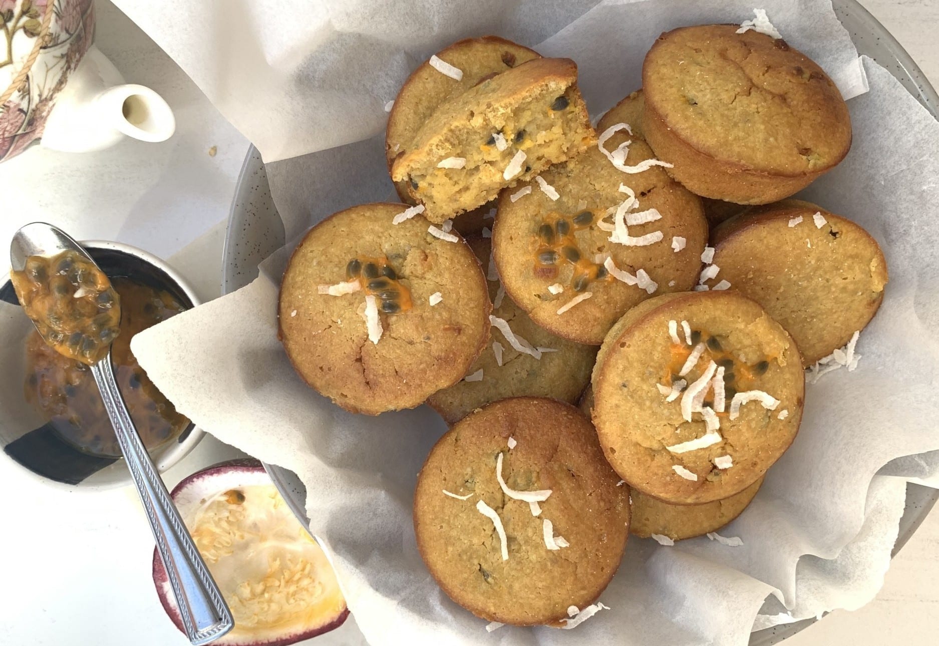 Passionfruit and Chia Wholegrain Muffins - Real Recipes from Mums