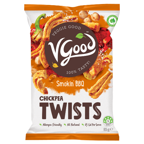 Image of VGood Chickpea Twists in Smokin’ BBQ