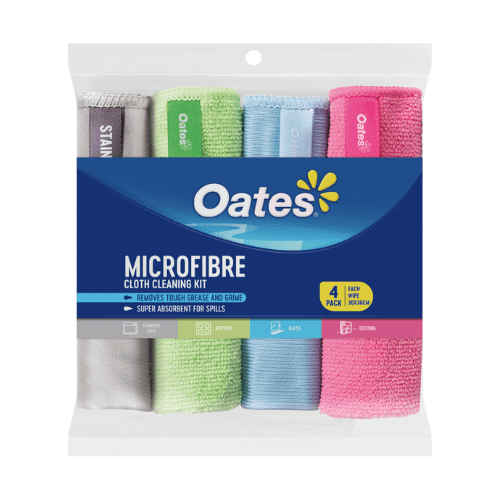 Oates Microfibre Cloth Cleaning Kit 4 pack image for MoM Rate It Listing