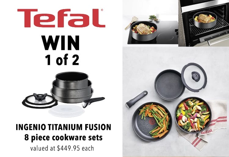 WIN 1 Of 2 Tefal Ingenio Titanium Fusion 8 Piece Cookware Sets In March