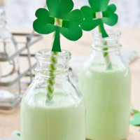 Green St Patrick's Day Milkshake