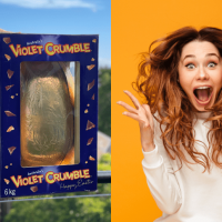 Oh Yum! Now You Can Feast On A Giant 6Kg Violet Crumble Easter Egg