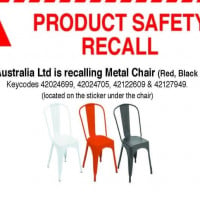 Kmart Issues Urgent Recall For Popular Chair