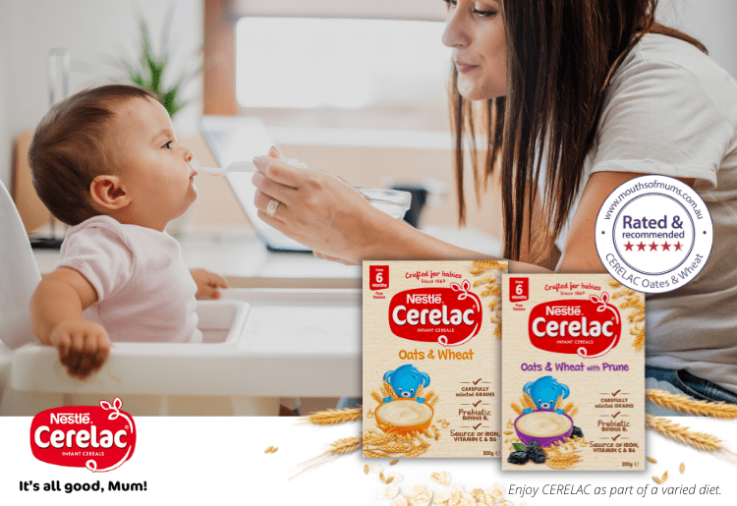 CERELAC infant cereals review_cerelac oats and wheat infant cereal with star rating