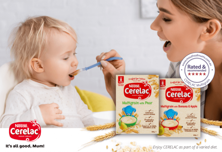 Mother feeding baby CERELAC infant cereals review_cerelac multigrain infant cereal main image