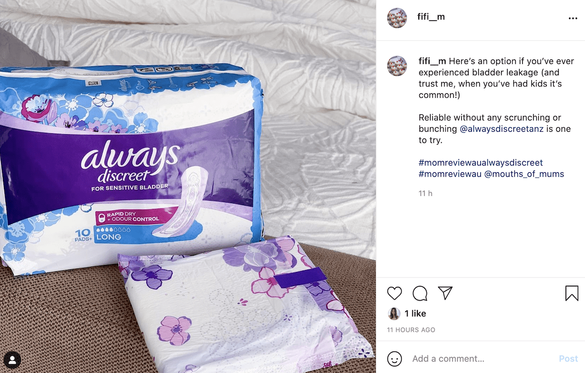 Always Discreet Pads Product Review