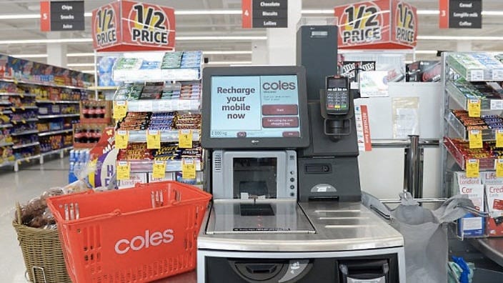 The 'old' Coles self service checkout