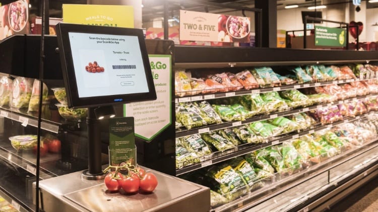 Woolworths new hi-tech self service scanner