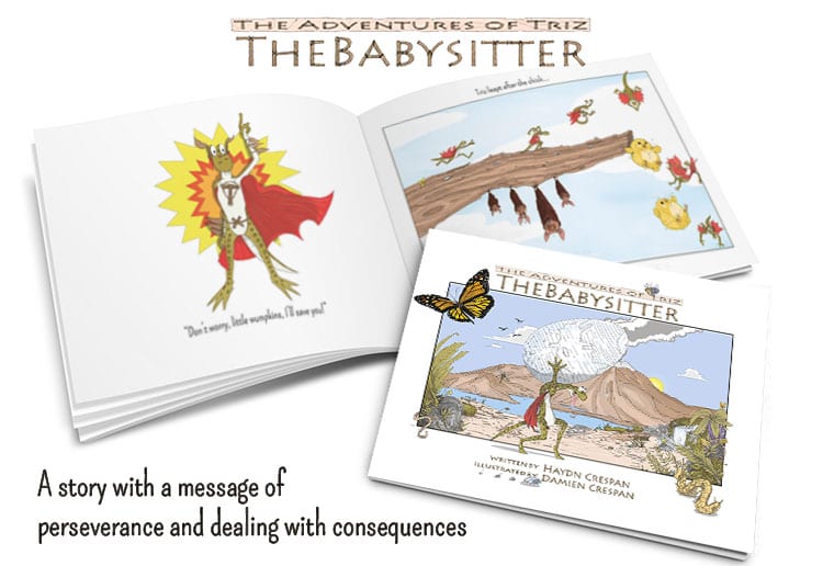 WIN 1 OF 10 COPIES of The Adventures of Triz The Babysitter by Haydn & Damien Crespan