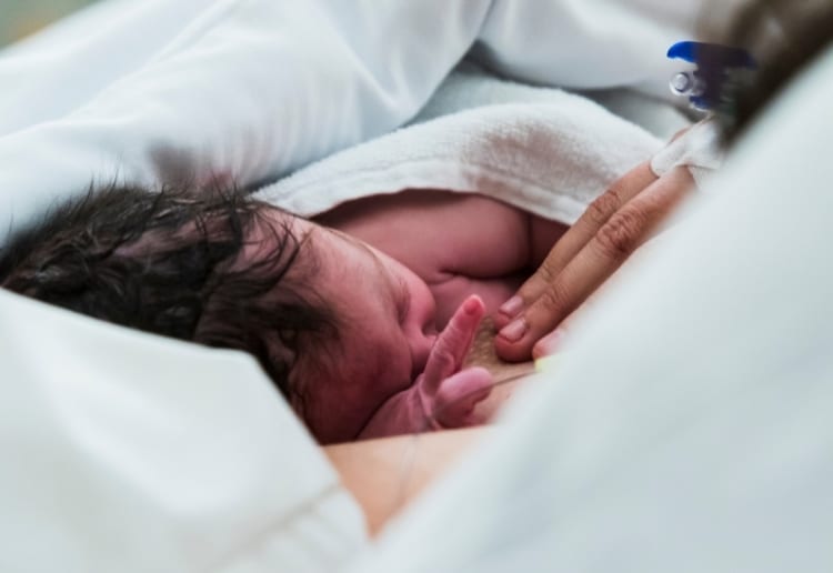 newborn baby born as caesarean birth_mom member story