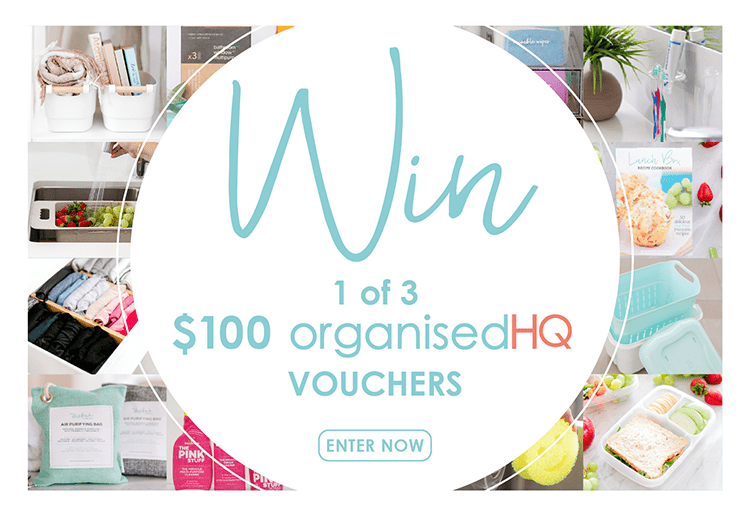 Win 1 of 3 Organised HQ vouchers!