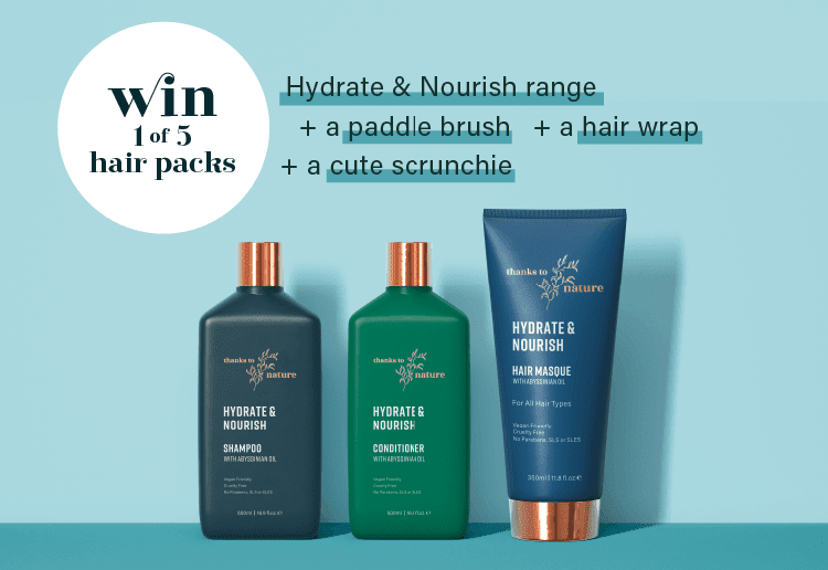 Win 1 of 5 Thanks to Nature Hair Care prize packs!