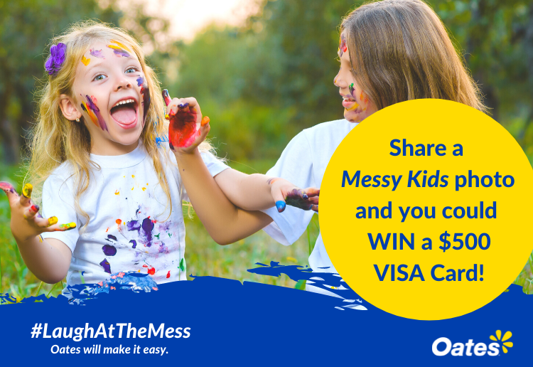 Share Your Messy Kids Pictures & WIN a $500 Visa Gift Card