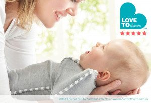 Mother and baby wearing the Love to Dream Swaddle Up showing 4.66 rating out of 5