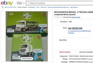 Woolworths Trucks resale