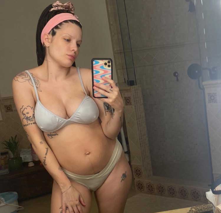 Halsey after baby