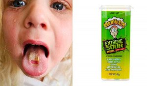 Warning sour lollies