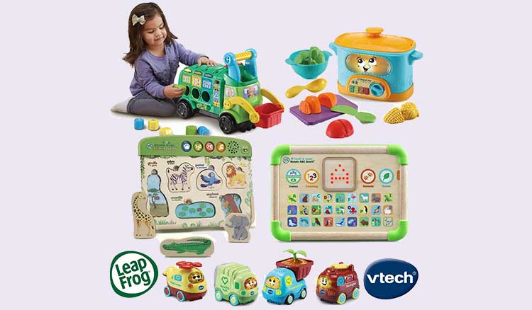 Win 1 of 3 VTech and LeapFrog Prize Eco-Friendly Toy Packs