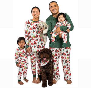 Burt's Bees matching Christmas PJs