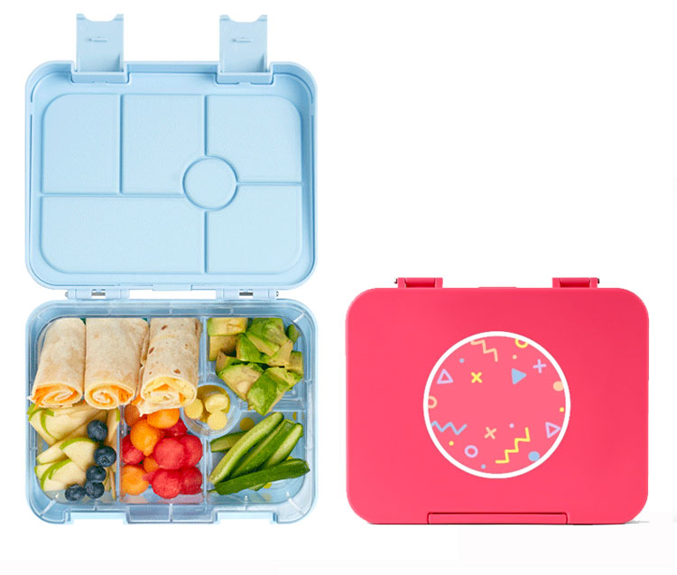 Hippo Blue Bento Kids Lunch Box
