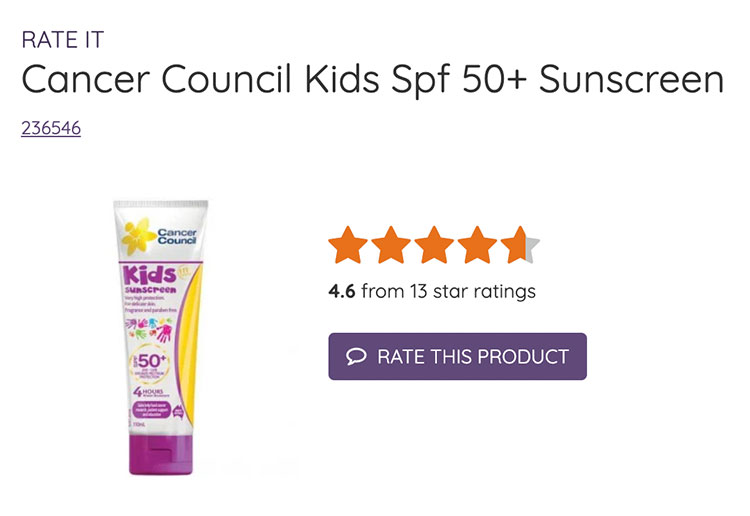 Cancer Councils Kids Sunscreen