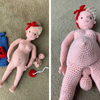 Birth education dolls crochet pattern