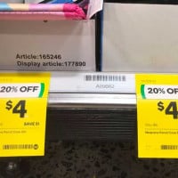 Shopper Calls Out Woolworths 'Dated' Pencil Case Signage