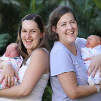 Sister's Brave Flood Waters To Give Birth Days Apart